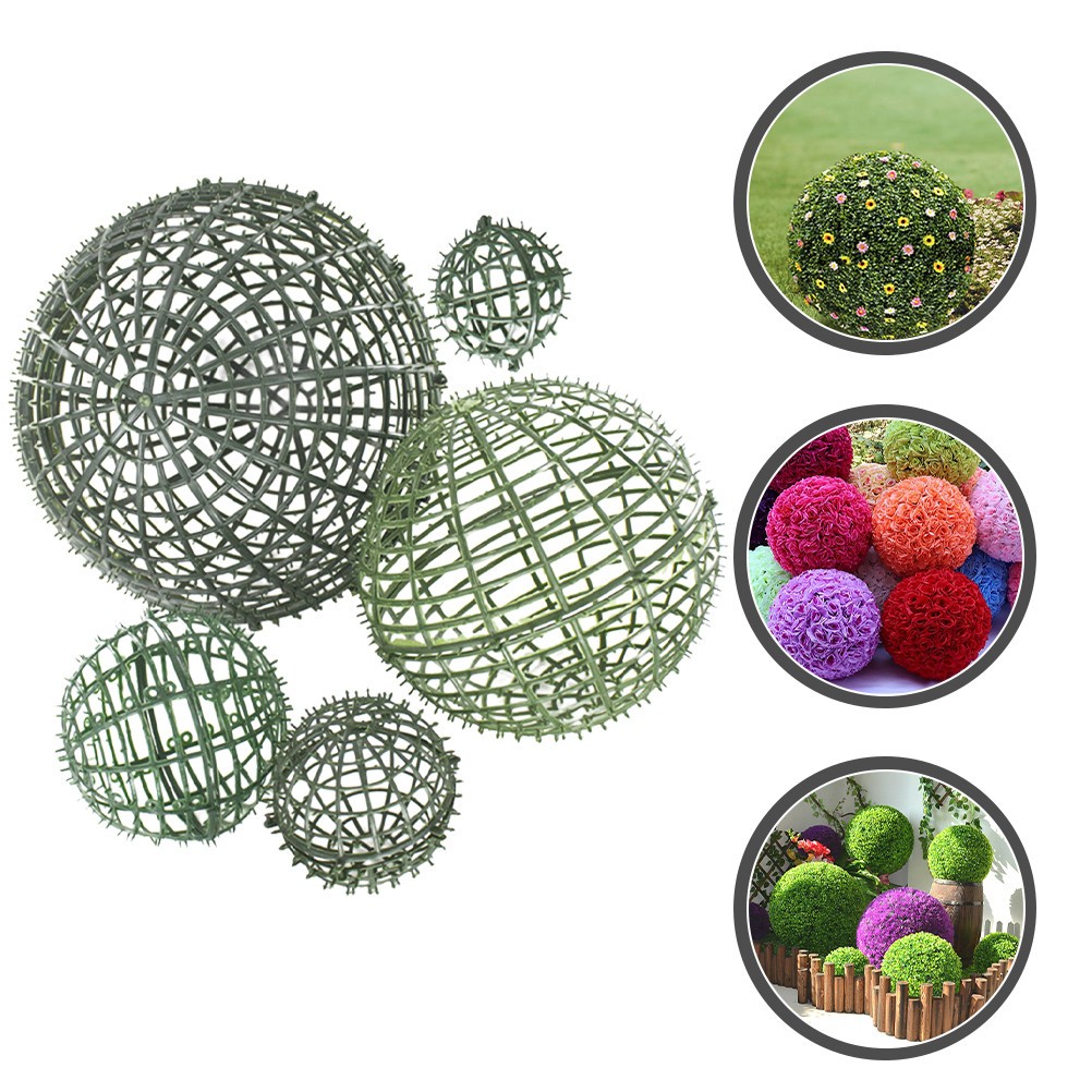 5 Pcs Flower Arrangement Ball Inner Liner Plant Support Frame Cage