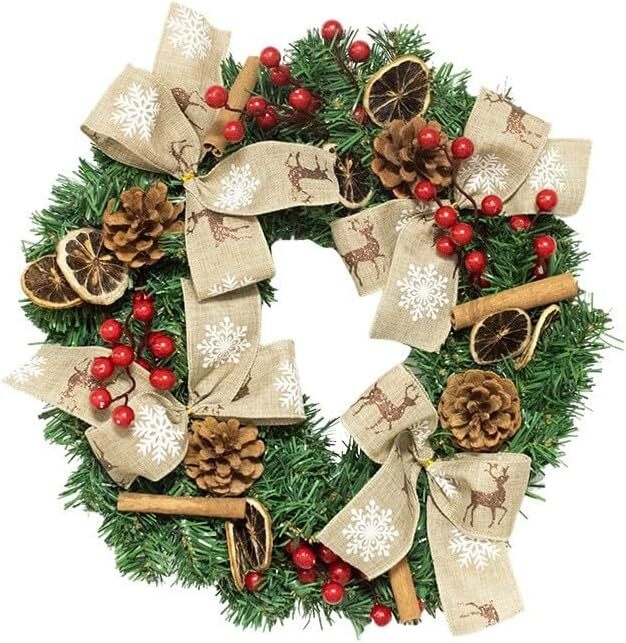 20 Inch Fall Front Door Wreath, Festival Wreath for Home Decor