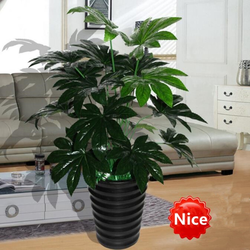 70cm Latex Artificial Evergreen Pachira Plant Tree Home Decor Green