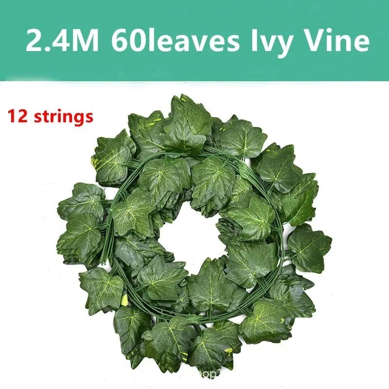 Fake Vines for Room Decor(12 Pack 84 Feet) Aesthetic Artificial Plant Ivy Leaves