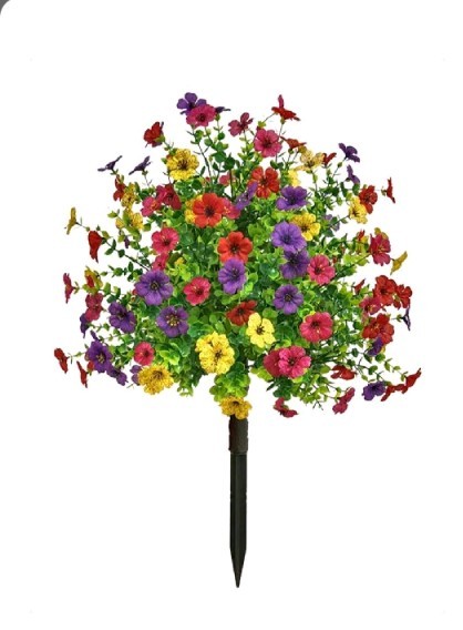 Mixed Color Floral Topiary