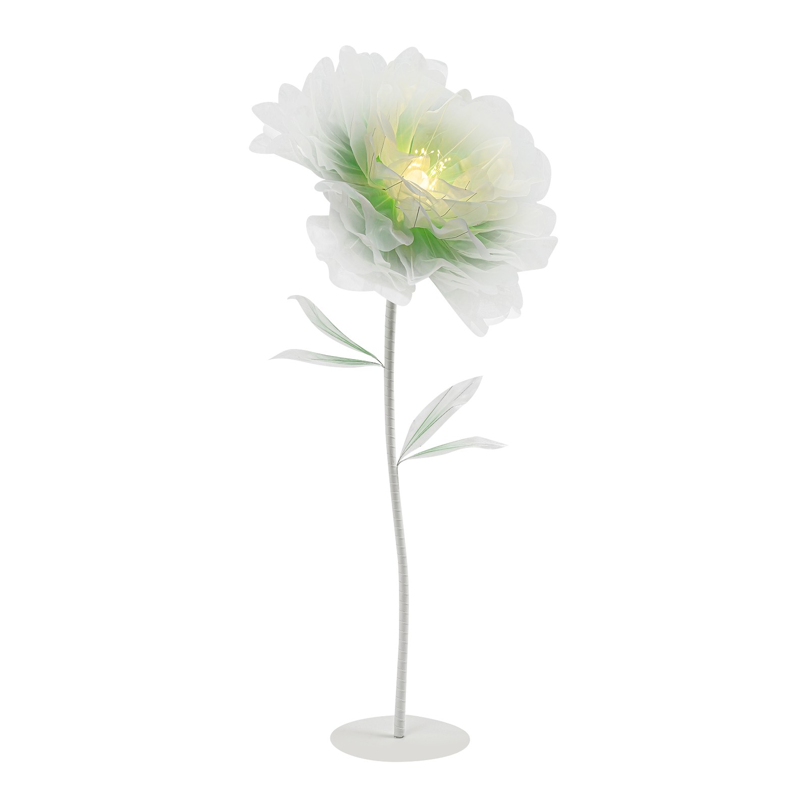 110V Flower Decor w/Light Large Electric Auto-Open Artificial Flower For Wedding