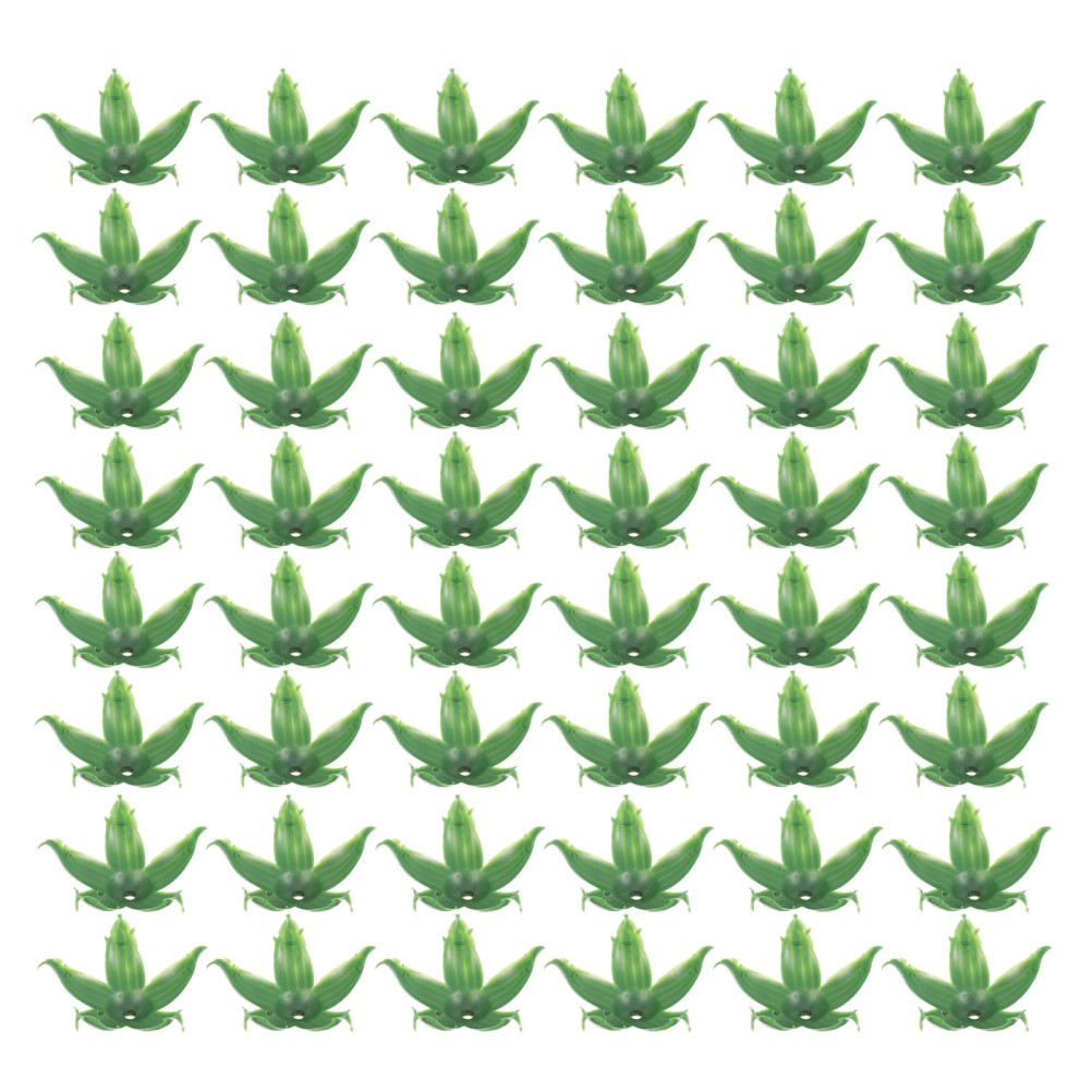 240Pcs Reusable Plastic Flower Sepals Artificial Rose Parts Green Floral Decor