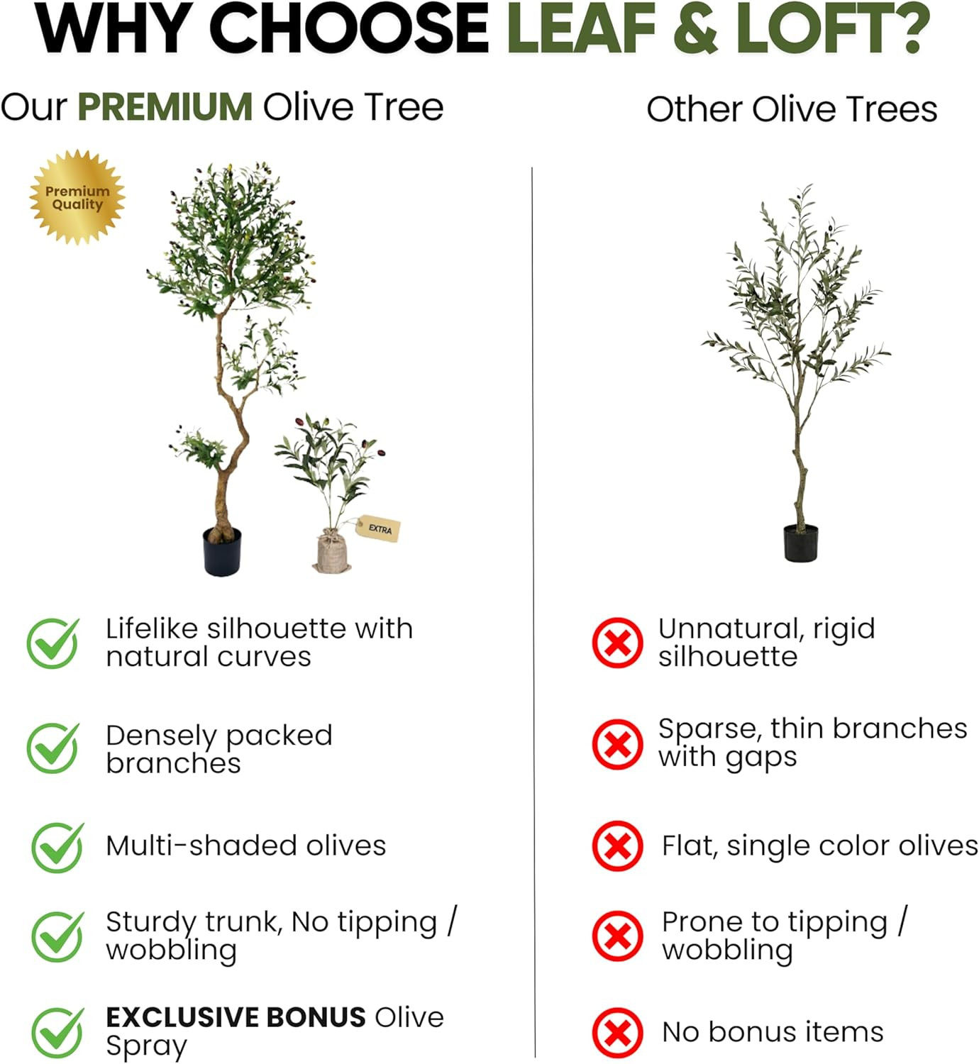 6ft Fake Olive Tree – Realistic Faux Plant for Home & Office Decor