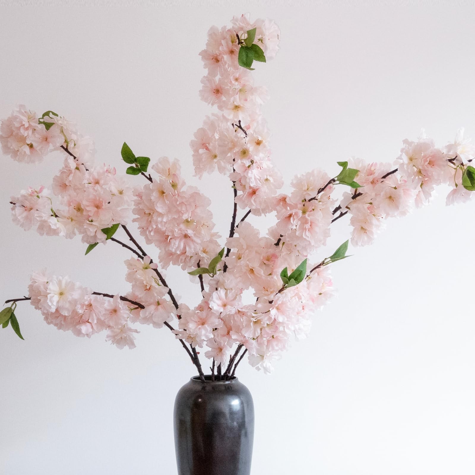 47.2 inches Cherry Blossom Branches, 3 Pieces Artificial Flower Branches, Ext…