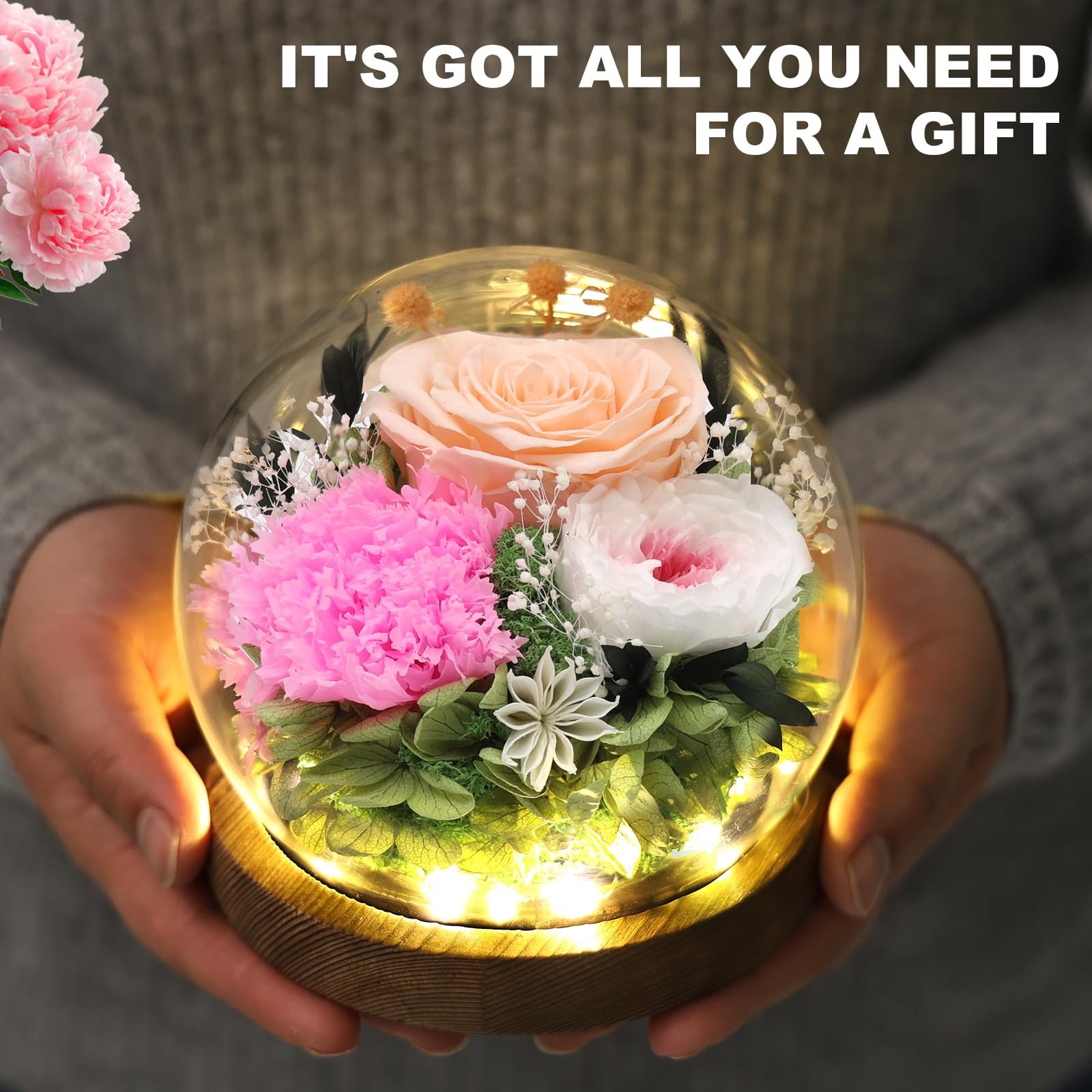 Preserved Flowers Bouquet,Graduation Gifts for Girls,Fresh Flowers for Delive…