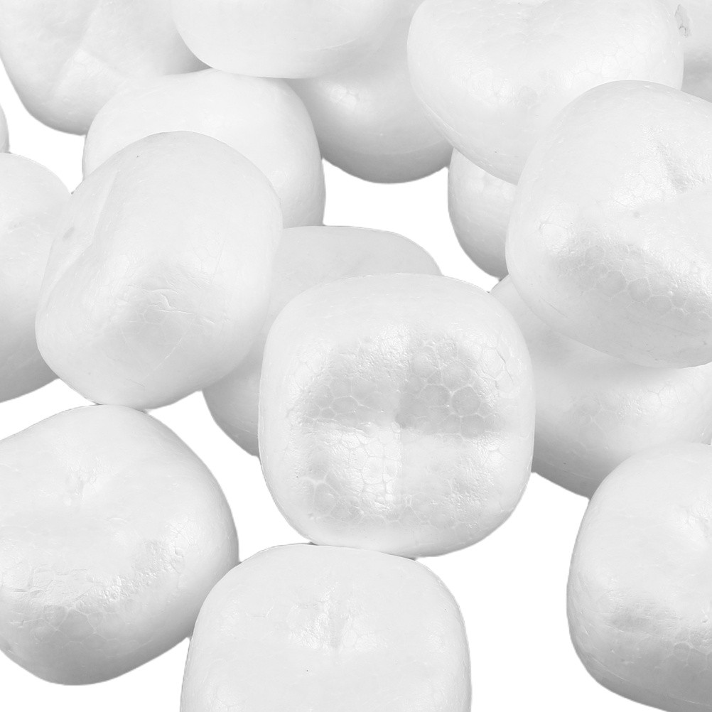 20Pcs Small Durable Polystyrene Foam Balls for Faux Persimmon Table Decorations