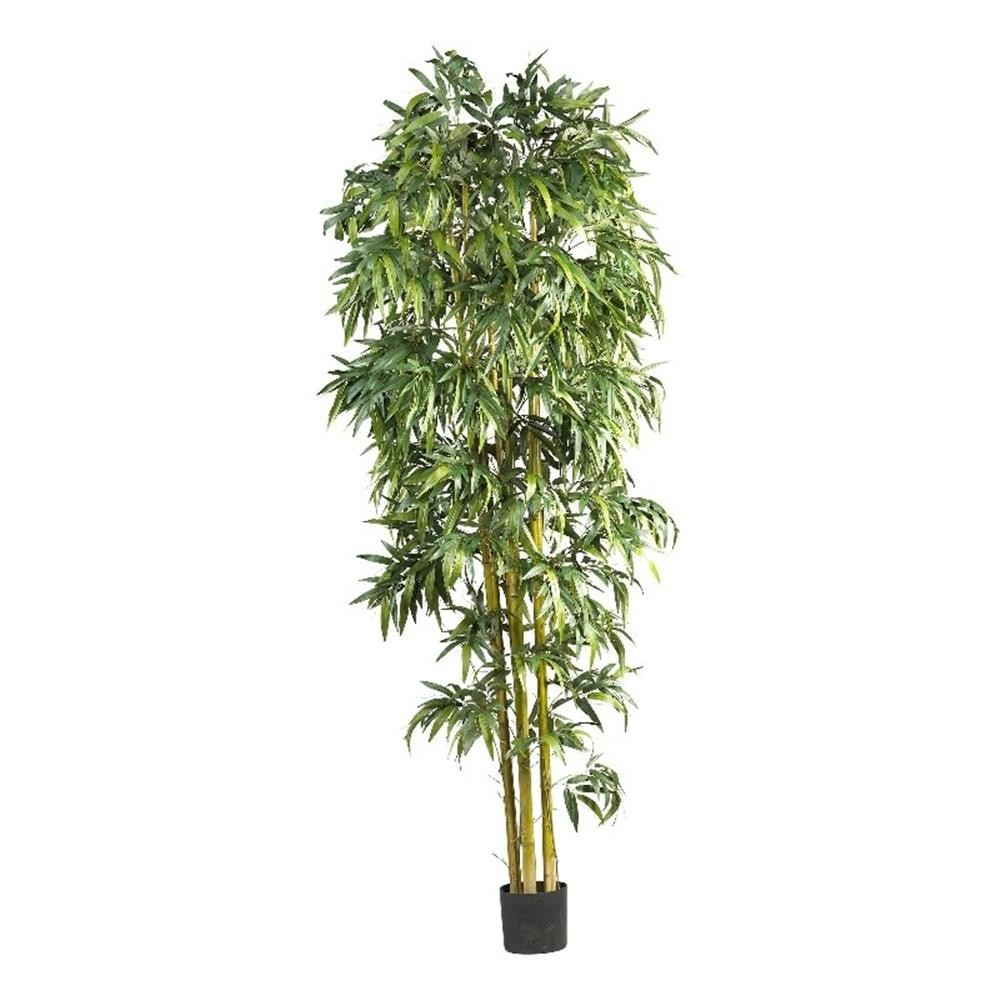 Nearly Natural 8ft Biggy Style Bamboo Tree in Green
