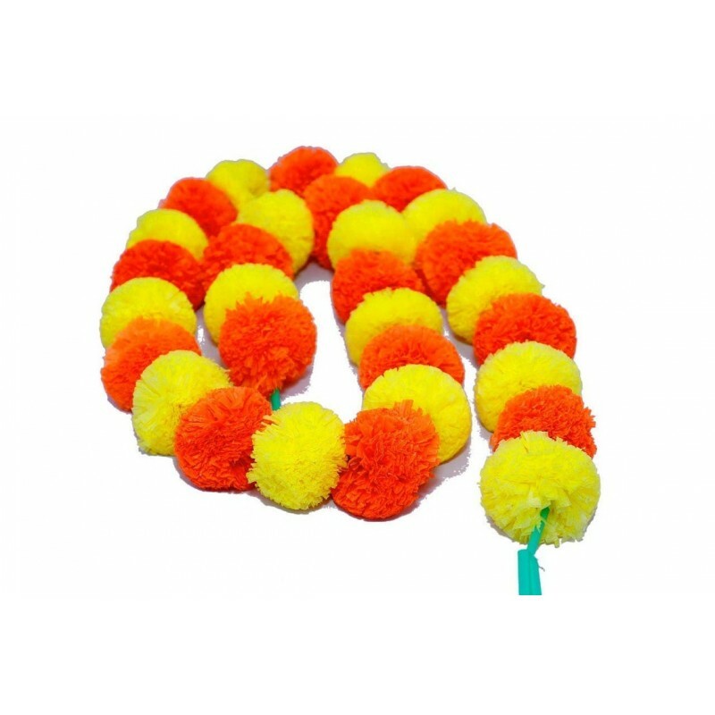 SaVvam Artificial Marigold Garland Flower String India Flower for House Warming