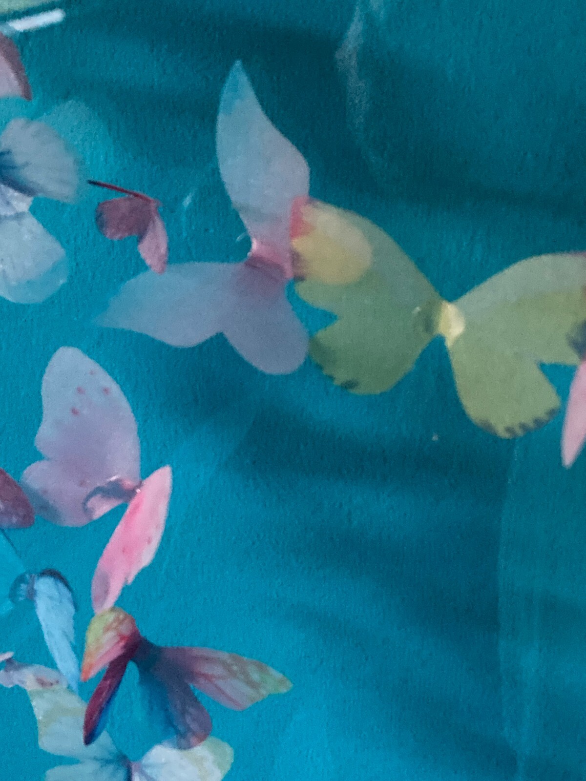 Butterfly Swirls & Blue Sky – Original Artwork / Real ZOOM Background 4′ x 8.2′