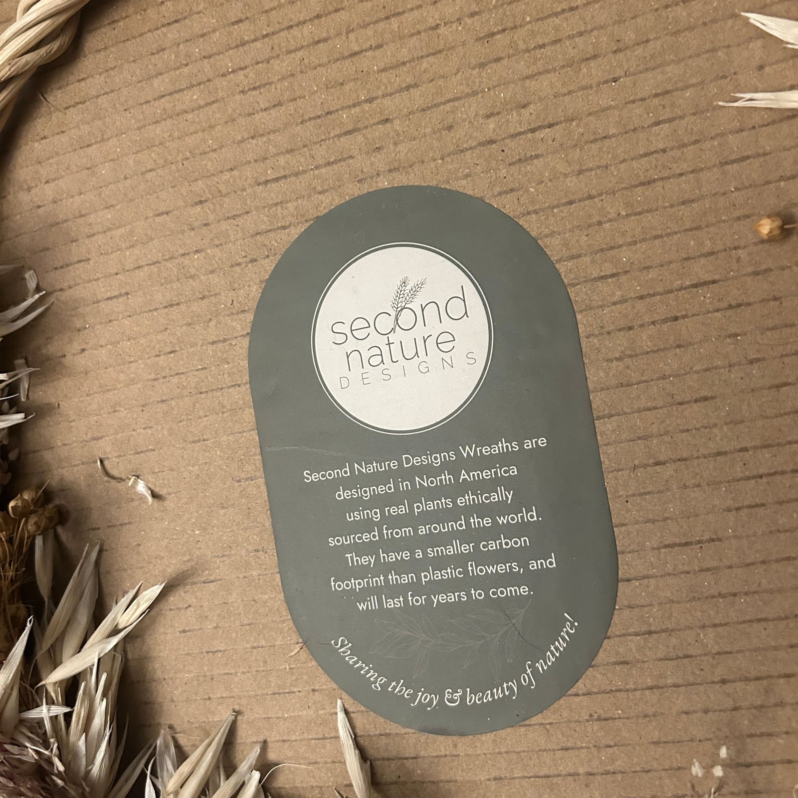 Second Nature Designs Dried Flower Wreath