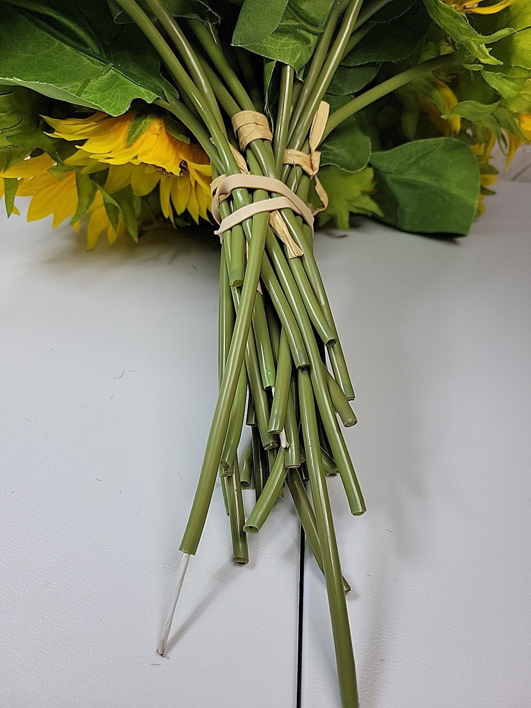 33-Life Like Silk Sunflowers 5-Bundles of 6 + 3 Extra