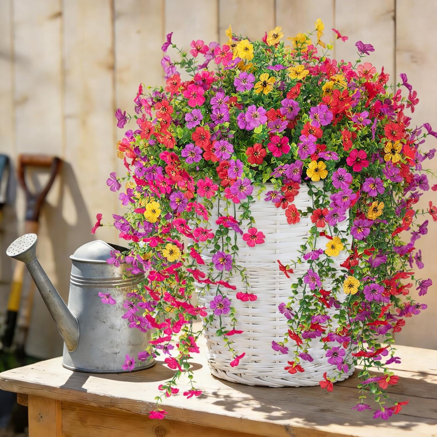 Realistic Fake Daisy Plants – 8 PCS Assorted Colors