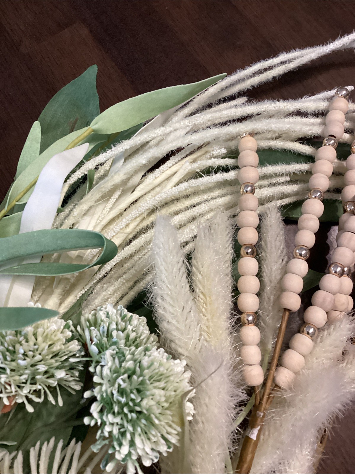 Faux Flowers. Assorted Cream And White Floral Stems, Greenery,