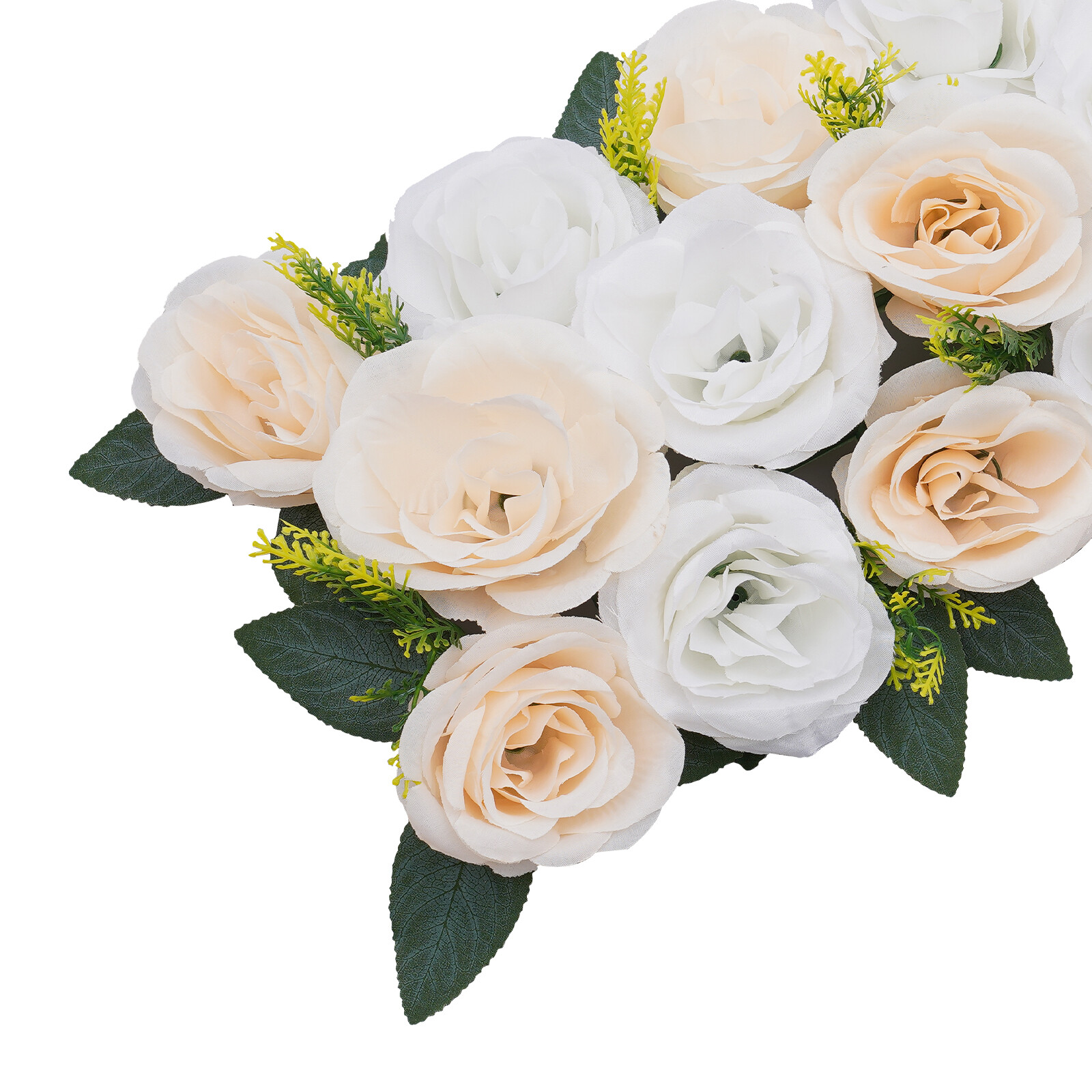10* White Wedding Dining Table Artificial Rose Flower Centerpieces 50*25 cm
