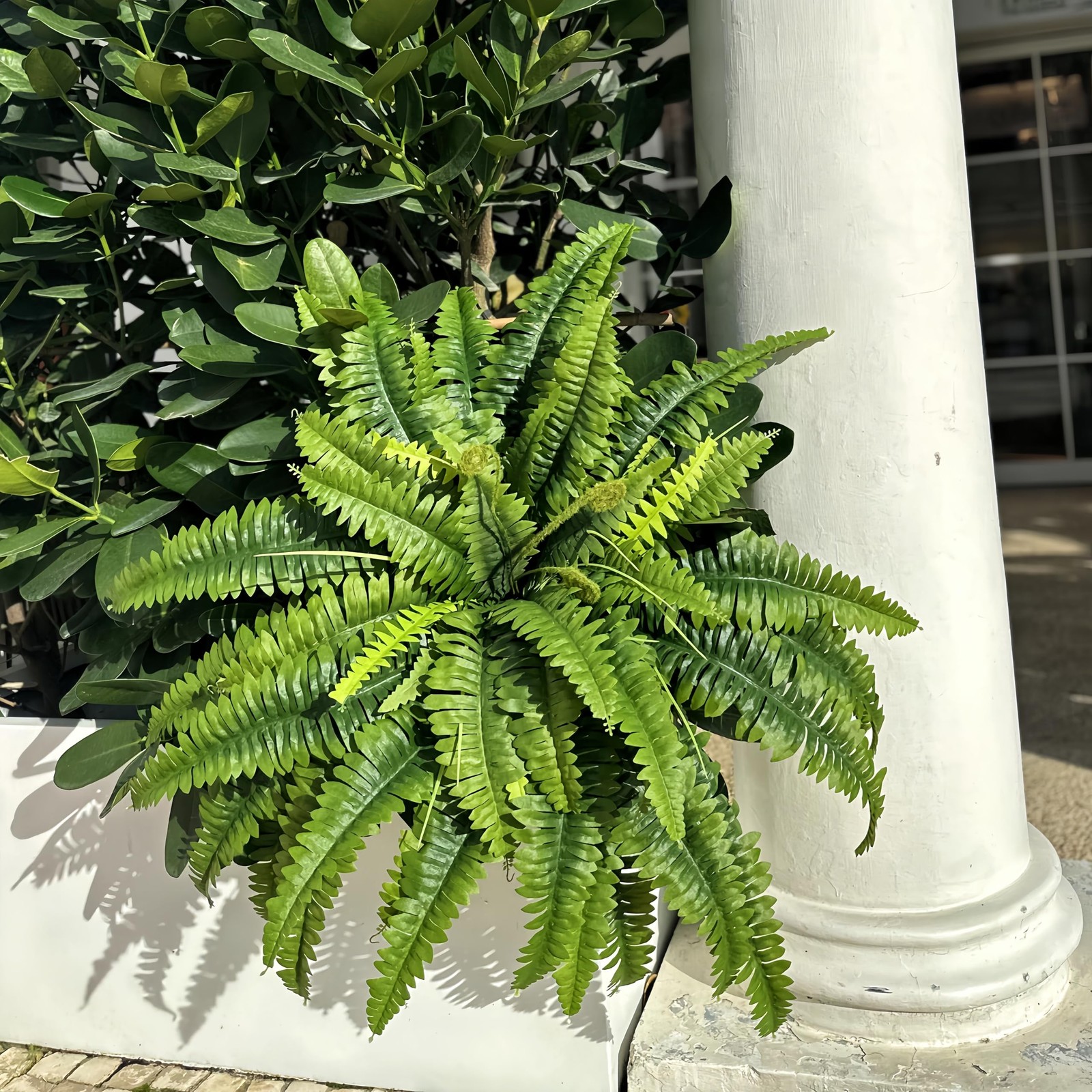 Fake Ferns – 2 Packs Artificial Ferns for Outdoors & Indoors, 45in Large Bost…