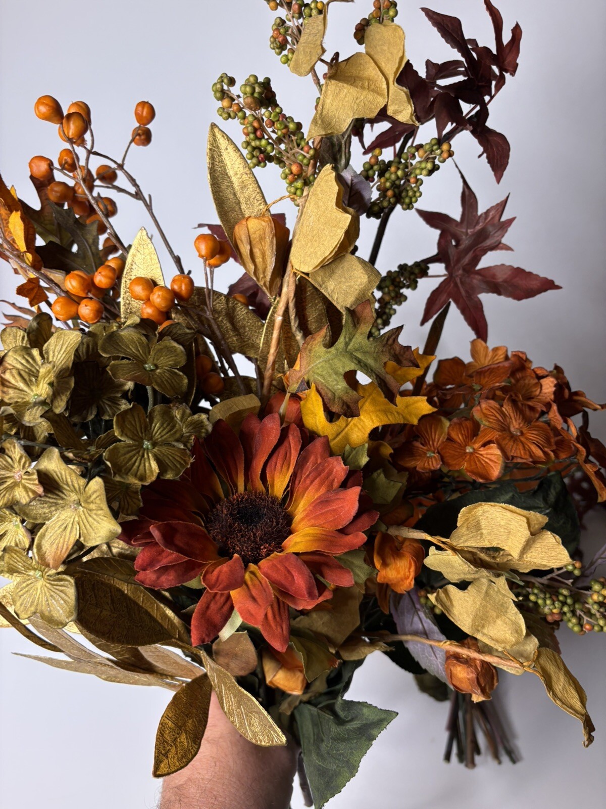 Michaels 2 Fall Arrangements -Enhance Your Autumn Decor w/ Var Artificial Plants