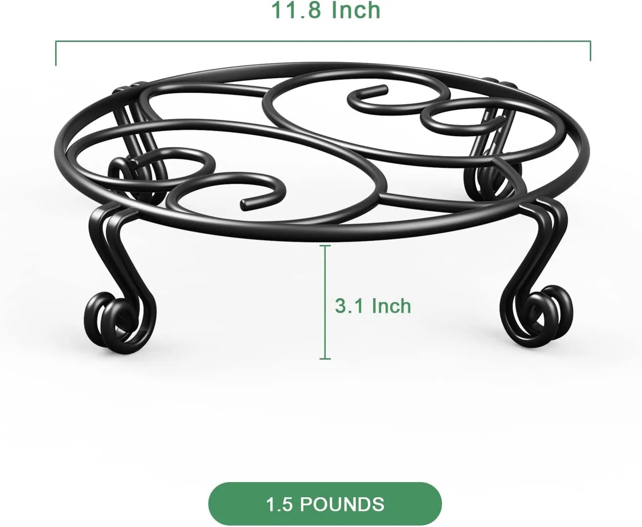 Yimobra 2 Pack Plant Stand for Flower Pot Heavy Duty Potted Holder Indoor Outdoo