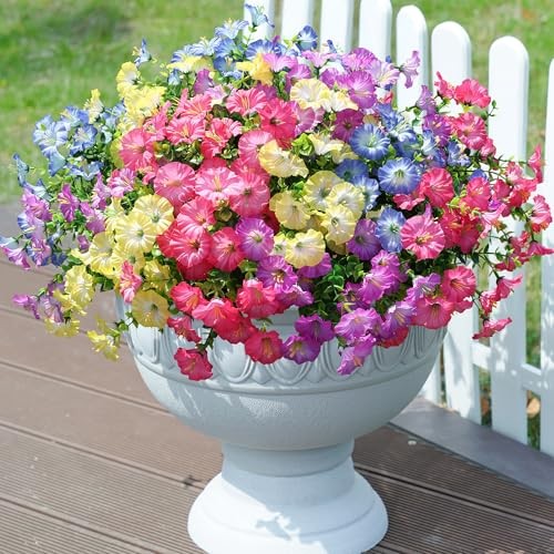 Artificial 4 Gradient Mixed Color (3 Pink, 3 Yellow, 3 Purple, 3 Hot Pink)