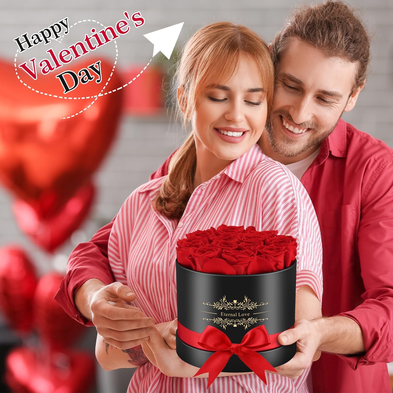 Jibeufi Forever Flowers Preserved Rose in a Box 100% Real Roses Last Up to 3 …