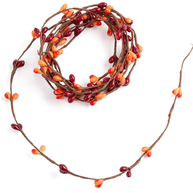 Set of 4 Single Vine Autumn Harvest Pip Berry Garlands