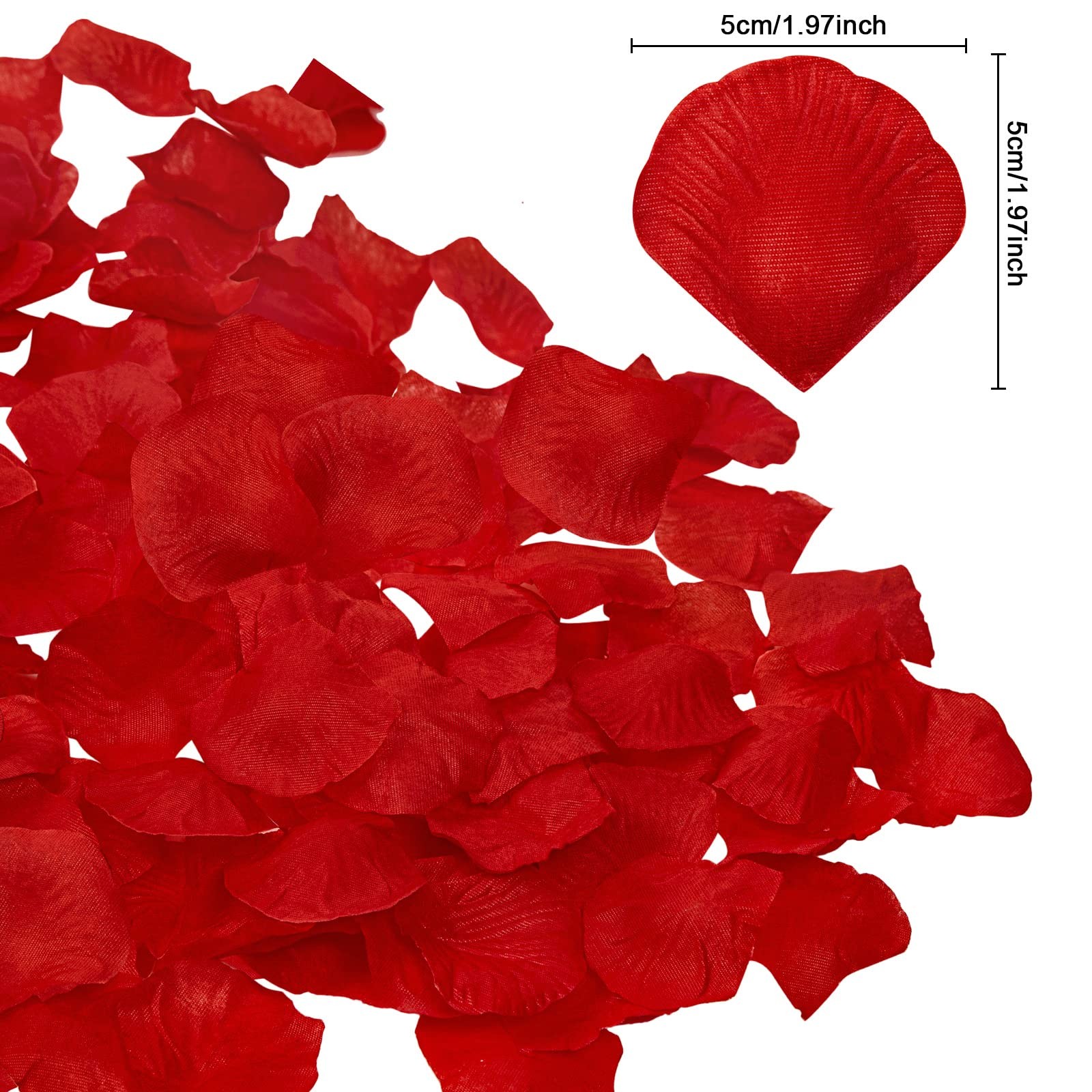 Rose Petals 5000 PCS Red Artificial Flower for Valentine’s Wedding Decor