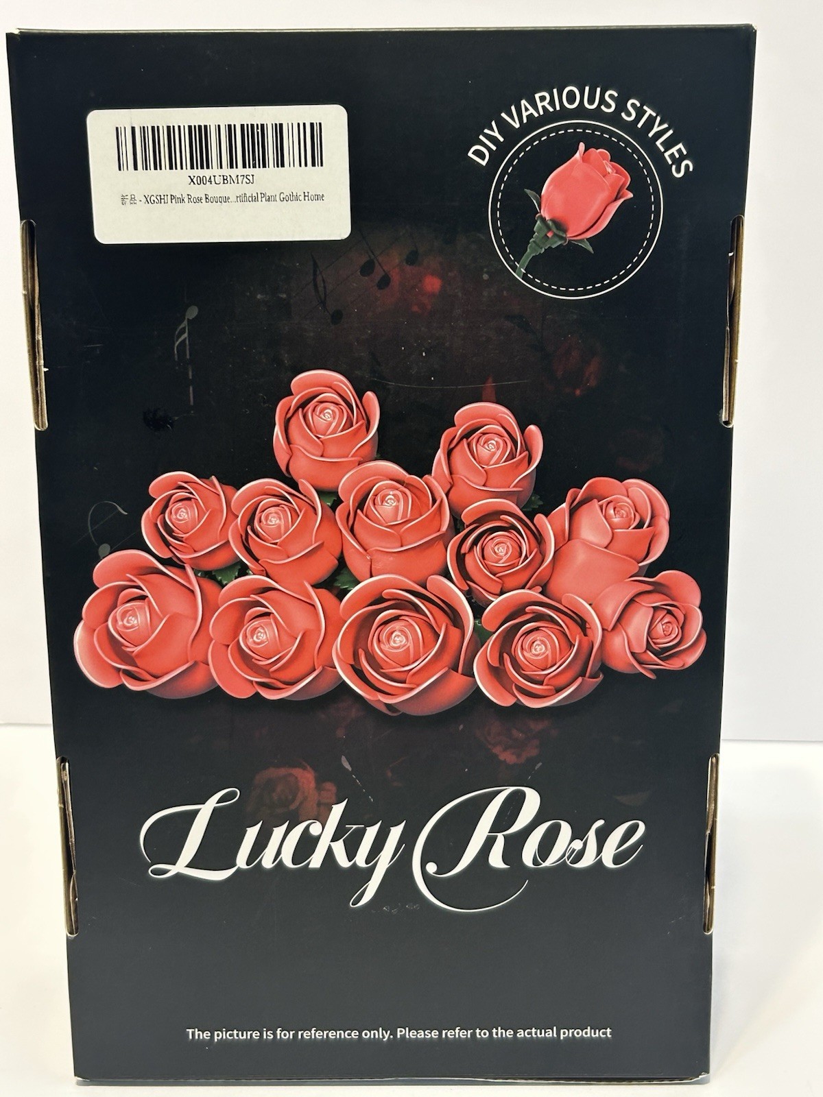 Lucky Rose DIY Botanical Bouquet Flower Building Kit 684 Pc. Pink Roses New