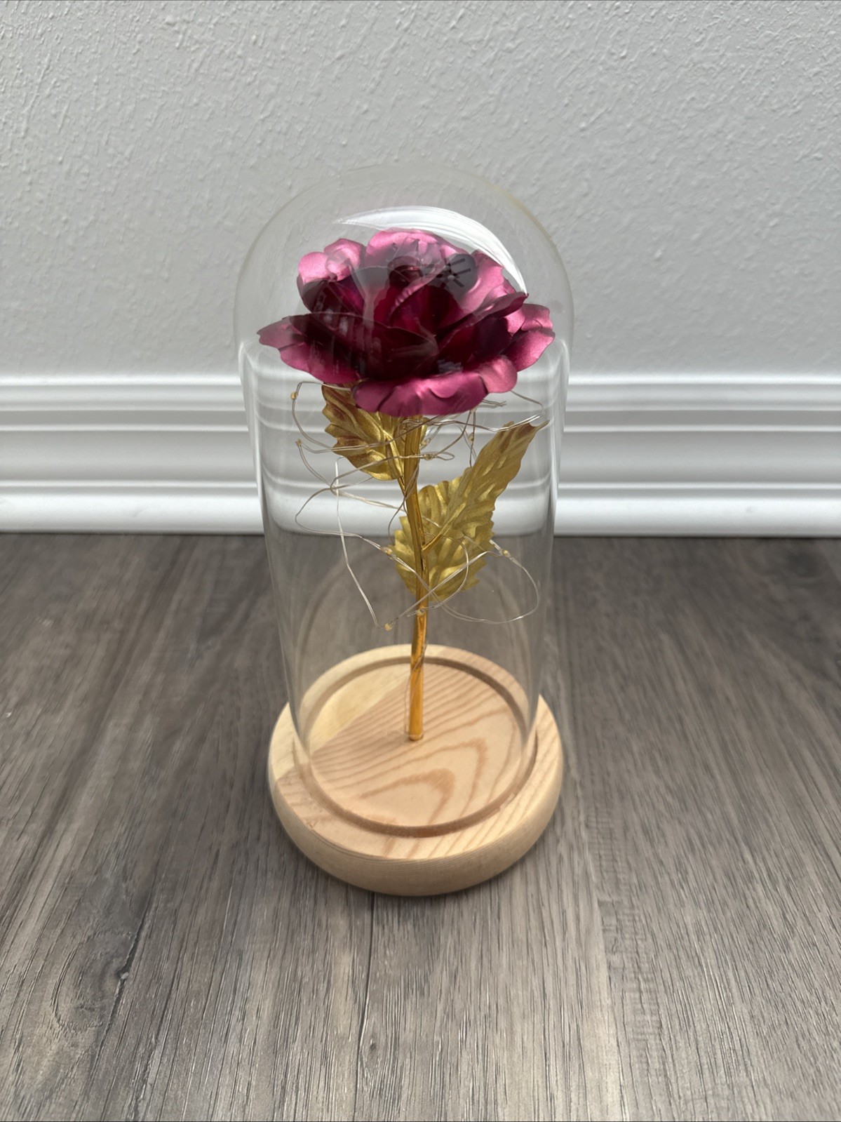 Beauty and The Beast Rose LED Enchanted Galaxy Rose Eternal Flower Lighted Décor
