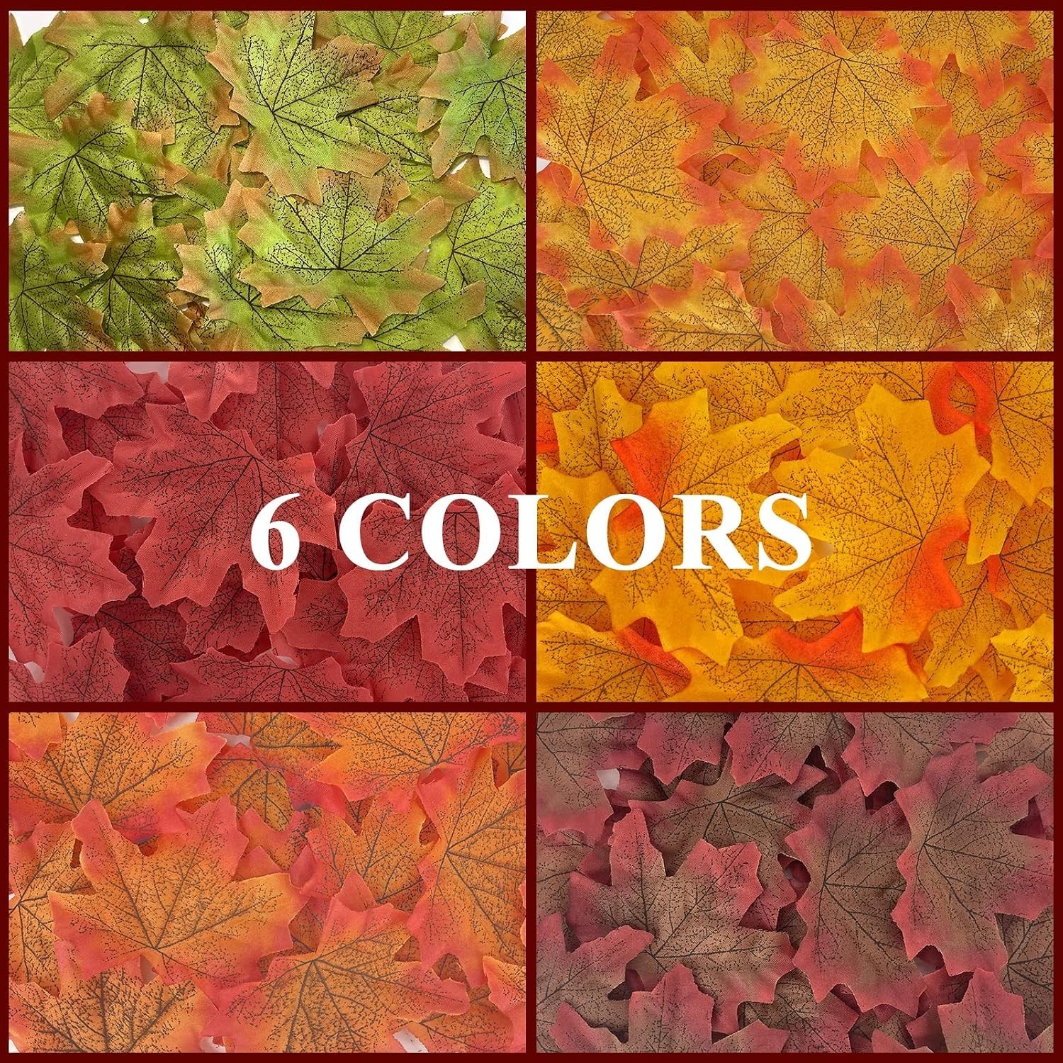 Fake Fall Maple Leaves, 300PCS Artificial Fall Leaves Faux Autumn Leaves for …