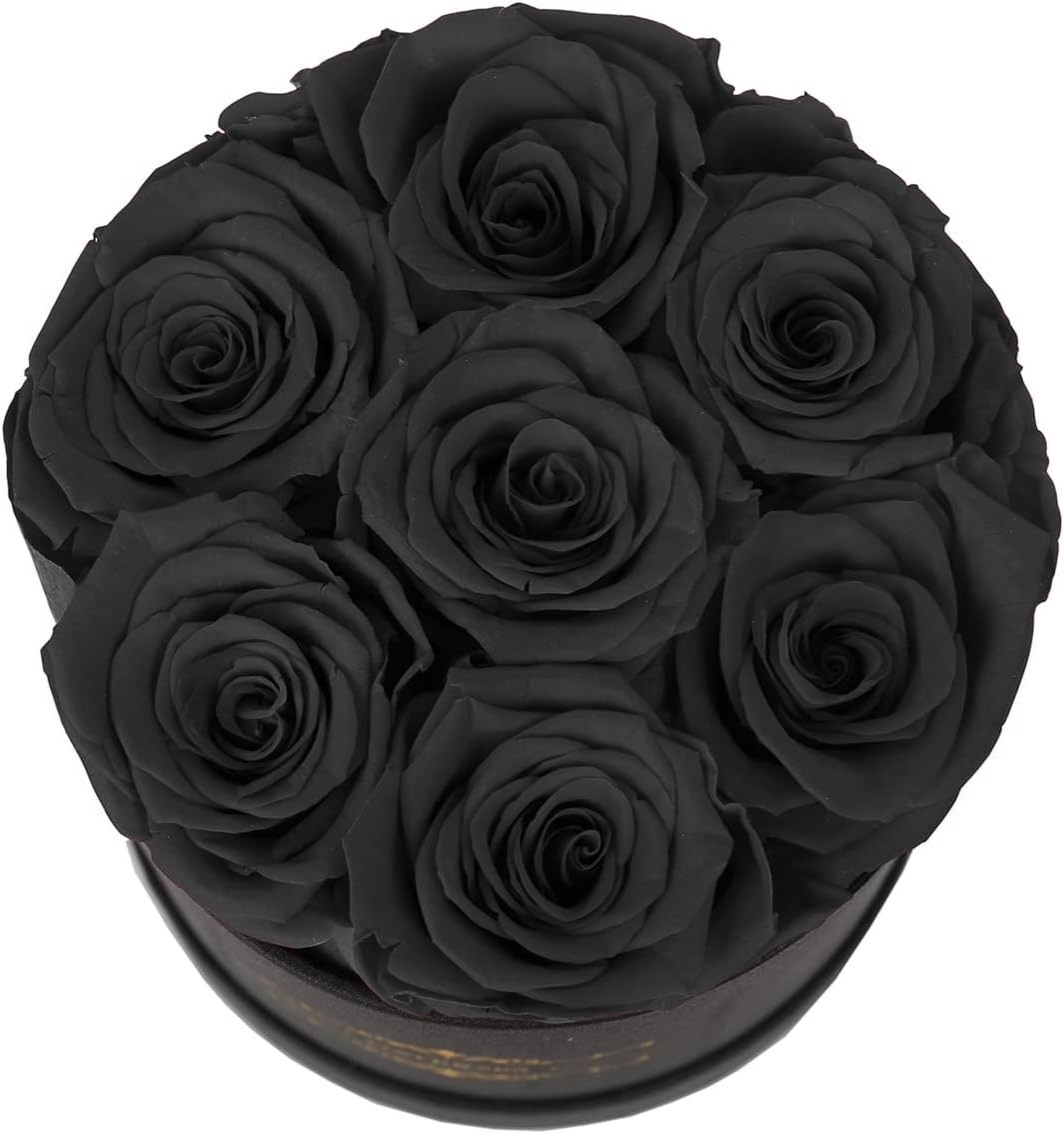 7 Piece Preserved Roses in a Box, Preserved Flowers for Birthday, Flower Gift…