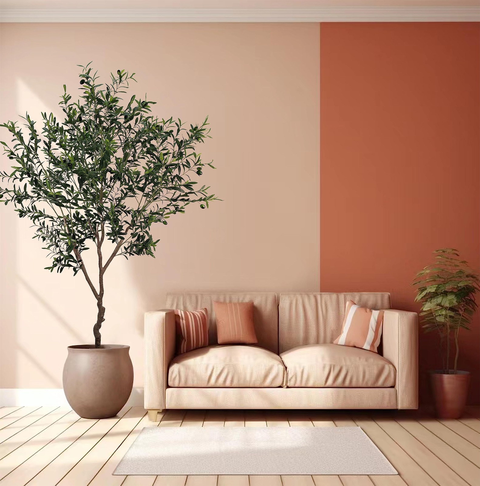 Artificial Olive Tree 7ft(82in,2200+Uv Protection Leaf) Tall,Faux Olive Tree …