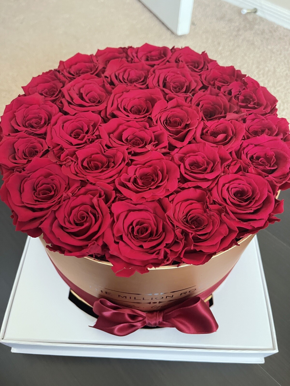 the million roses, Red Roses. Retail $389 FOREVER ROSES, LONG-LASTING FLOWERS