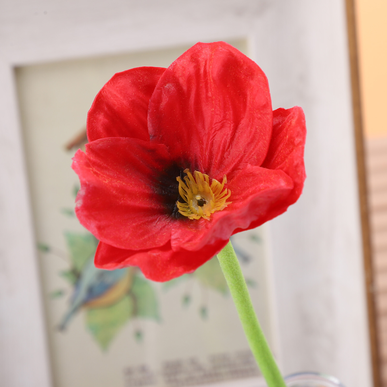 Artificial Poppy Silk Flowers Wedding Bouquet Desk Room Decor Ornaments Deco FFG