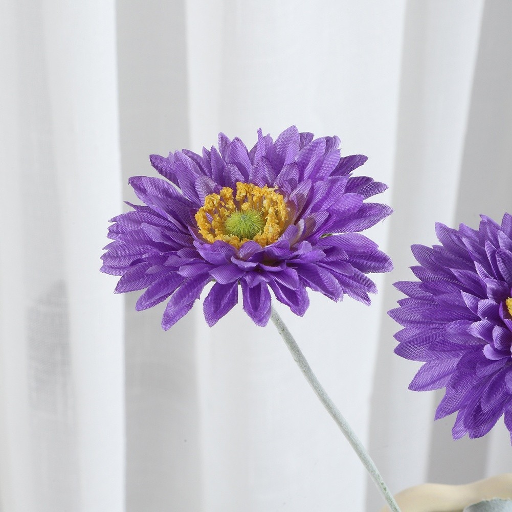 Realistic Pine Needle Chrysanthemum Artificial Flower for Wedding Home 22.83in