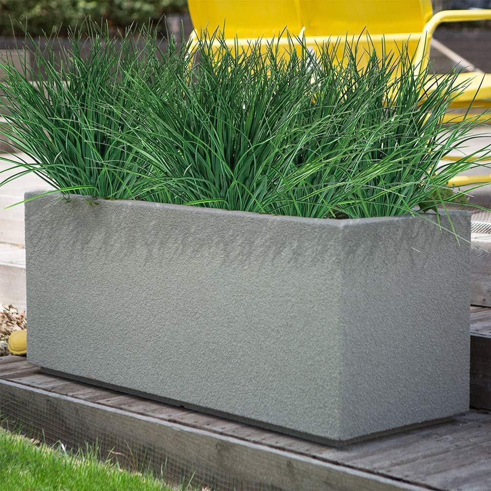 Plantas Artificiales Exterior 8pcs Hierba Falsa Resistente UV Decoracion Jardín
