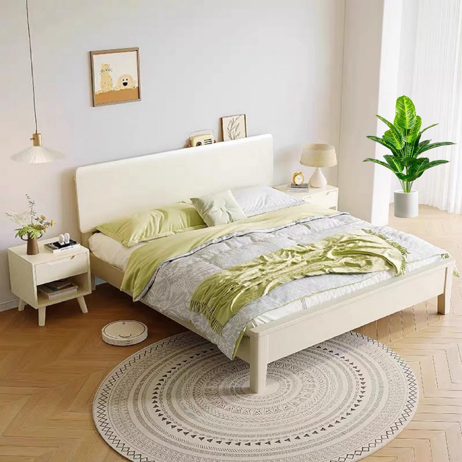 Artificial Areca Palm Plant Fake Tropical Tree Perfect Faux Plants in Pot for…