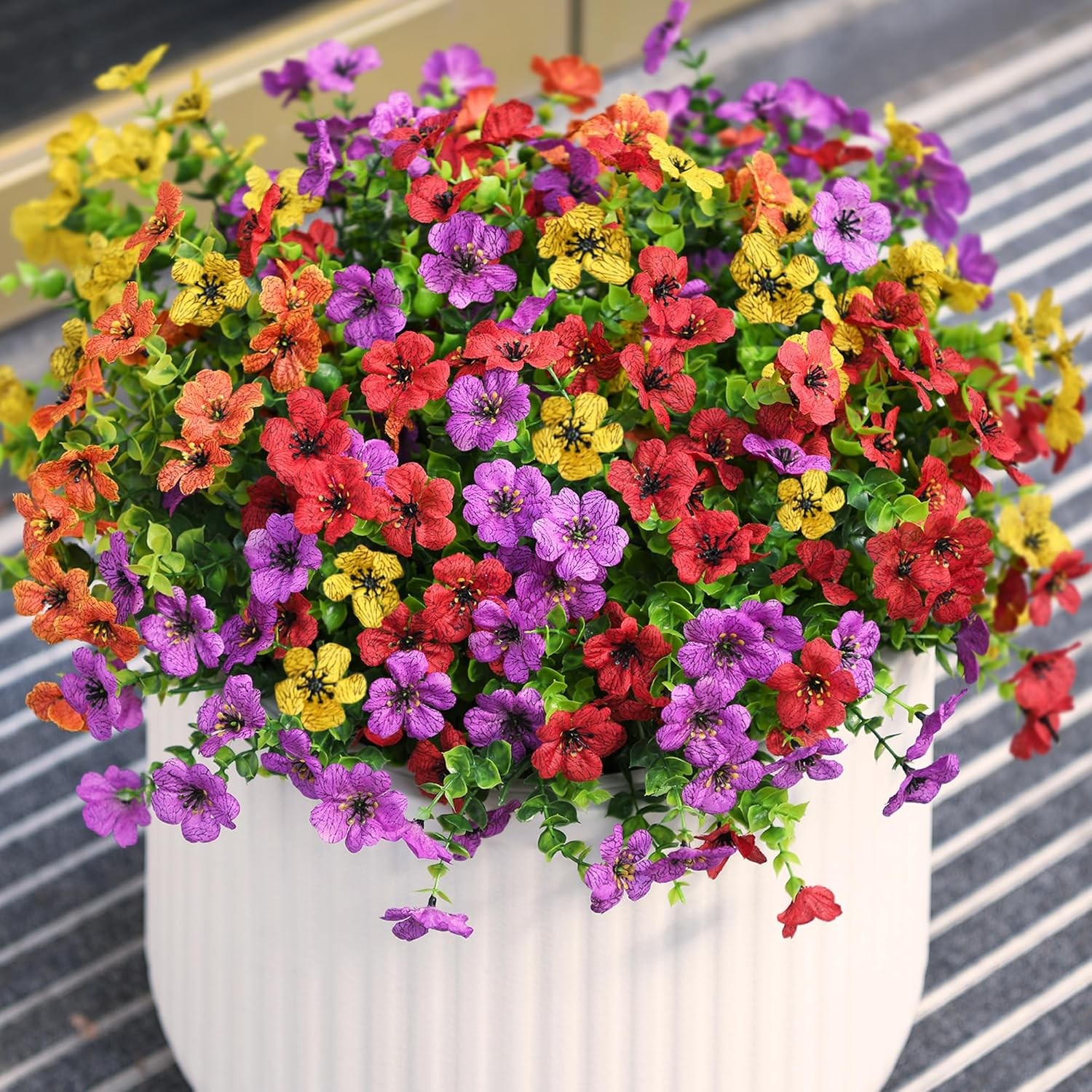 Artificial Outdoor Flowers Faux Plants for Sale Fake Flowers Garden Spring