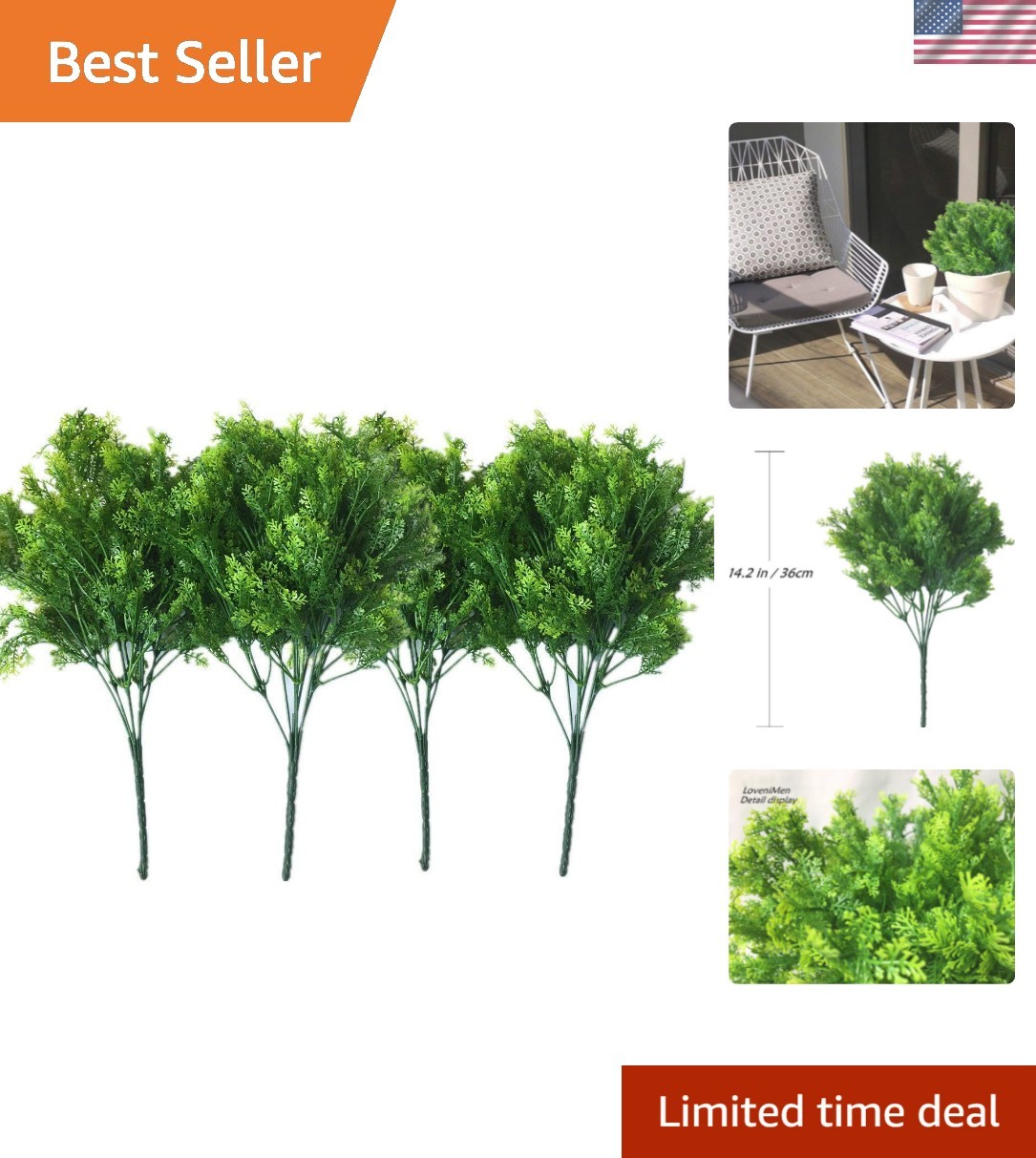 Artificial Shrubs, Plastic Plants Simulation Fake Bushes Wedding Outdoor Indo…