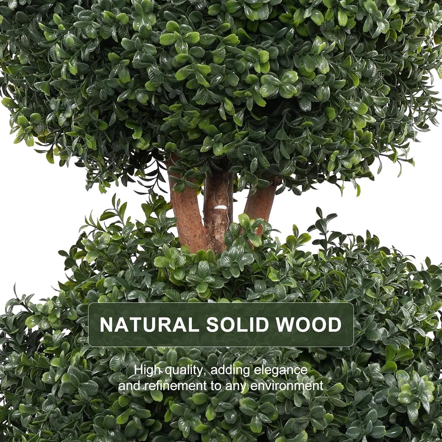 47in Artificial Three-Boxwood Planting Garden Tree 4FT, Artificial Garden Out…
