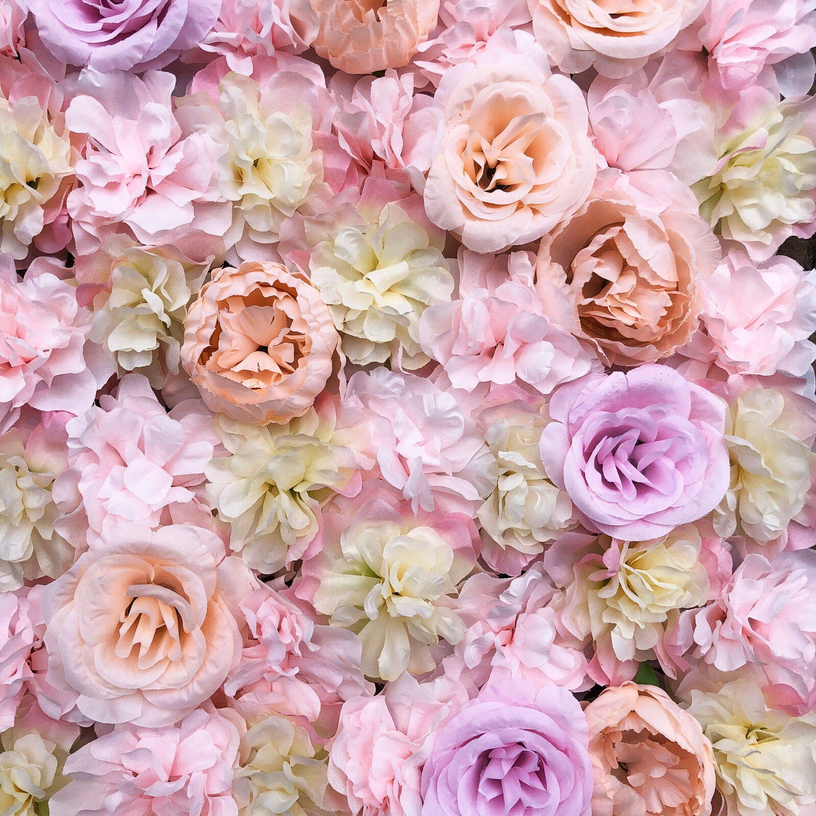 5X Artificial Flower Wall Panels Flower Floral Wall Mat Backdrop Wedding Decor
