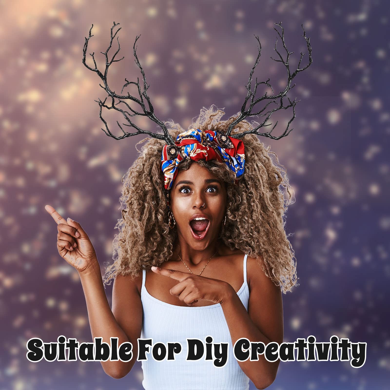 13.8 Inch Small Manzanita Branches Plastic Faux Branches Artificial Antler Sh…