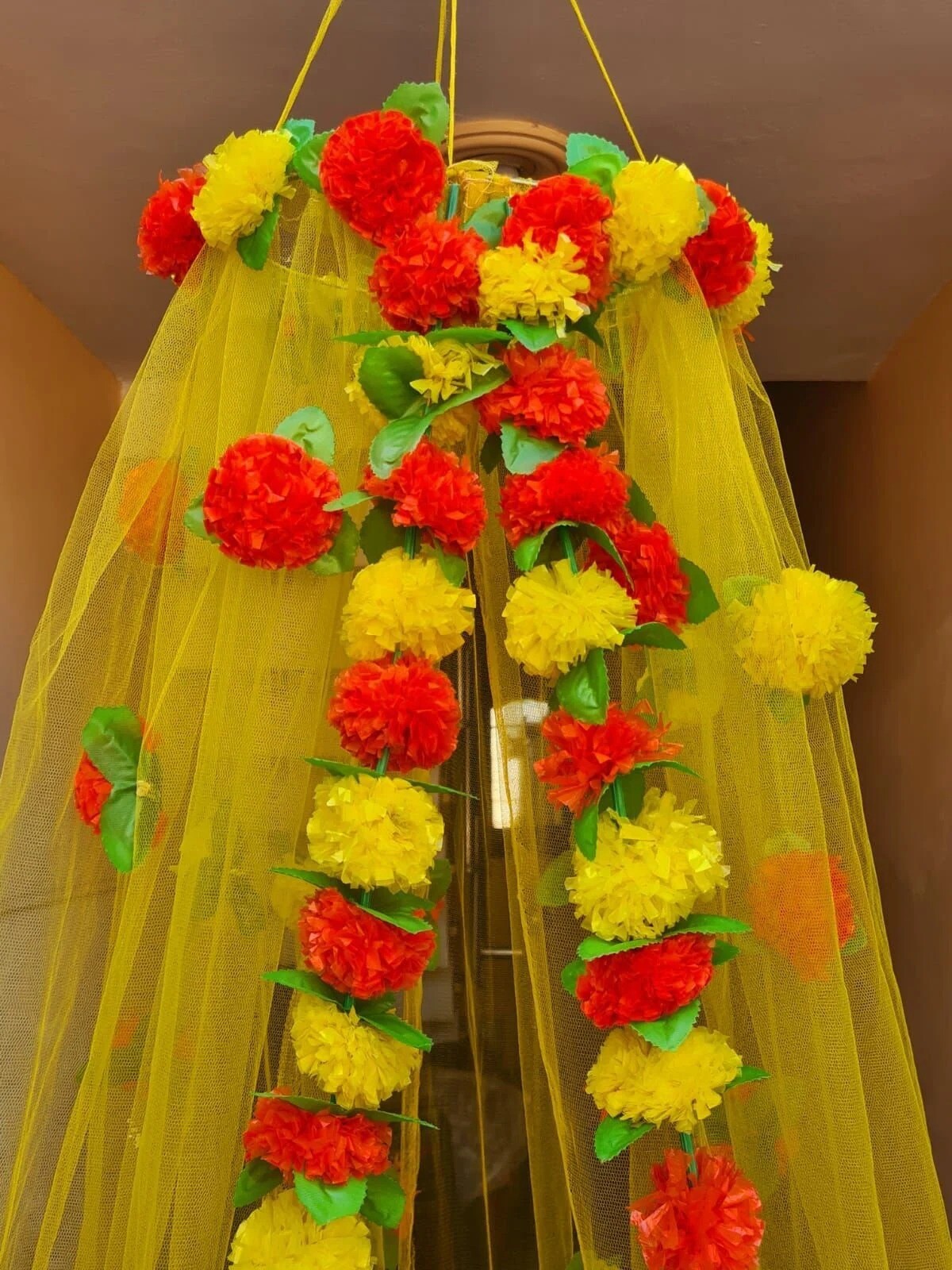 Haldi Canopy Decor Curtain For Decoration Stage Backdrop NIkha Photo Prop Decor