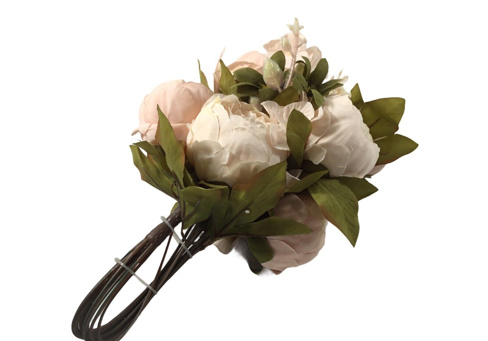 Artificial Small Multi Color Pastel Roses Silk Floral Bouquet Bridal Wedding