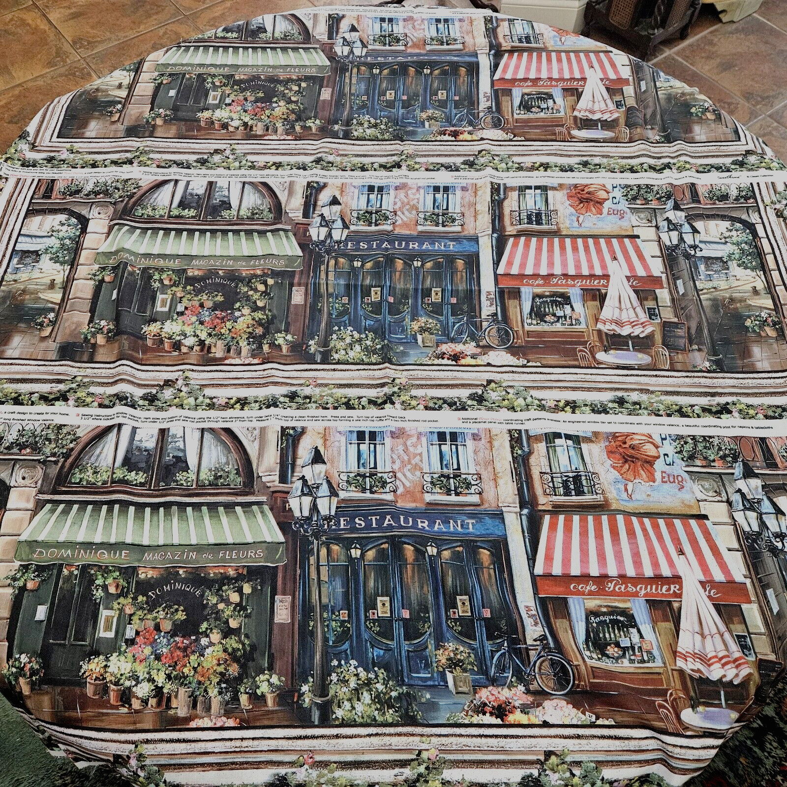 Flower District, Sweet Home Classic Collection, French Flower Shop Panels, NEW.