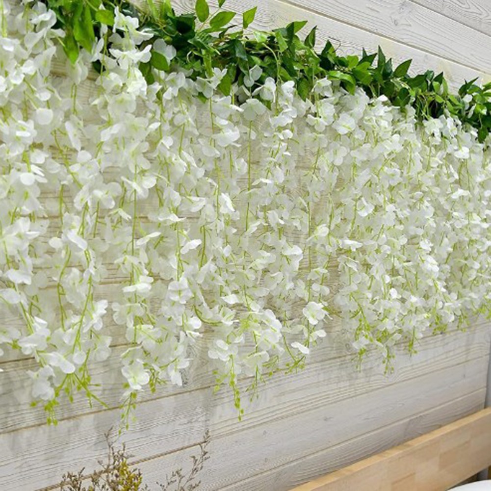 High Quality Silk Hanging Flower Table Backdrops Beautiful Wisteria Flowers Note