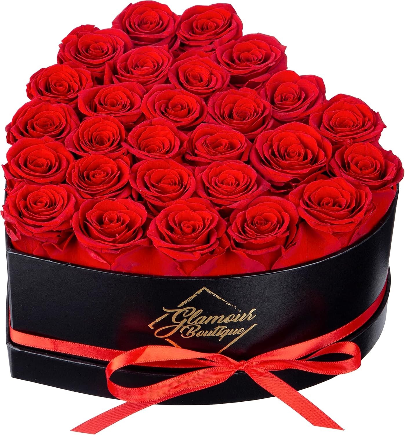 Timeless Heart Shaped Box with 27 Red Preserved Roses – Ideal for Any Occasion