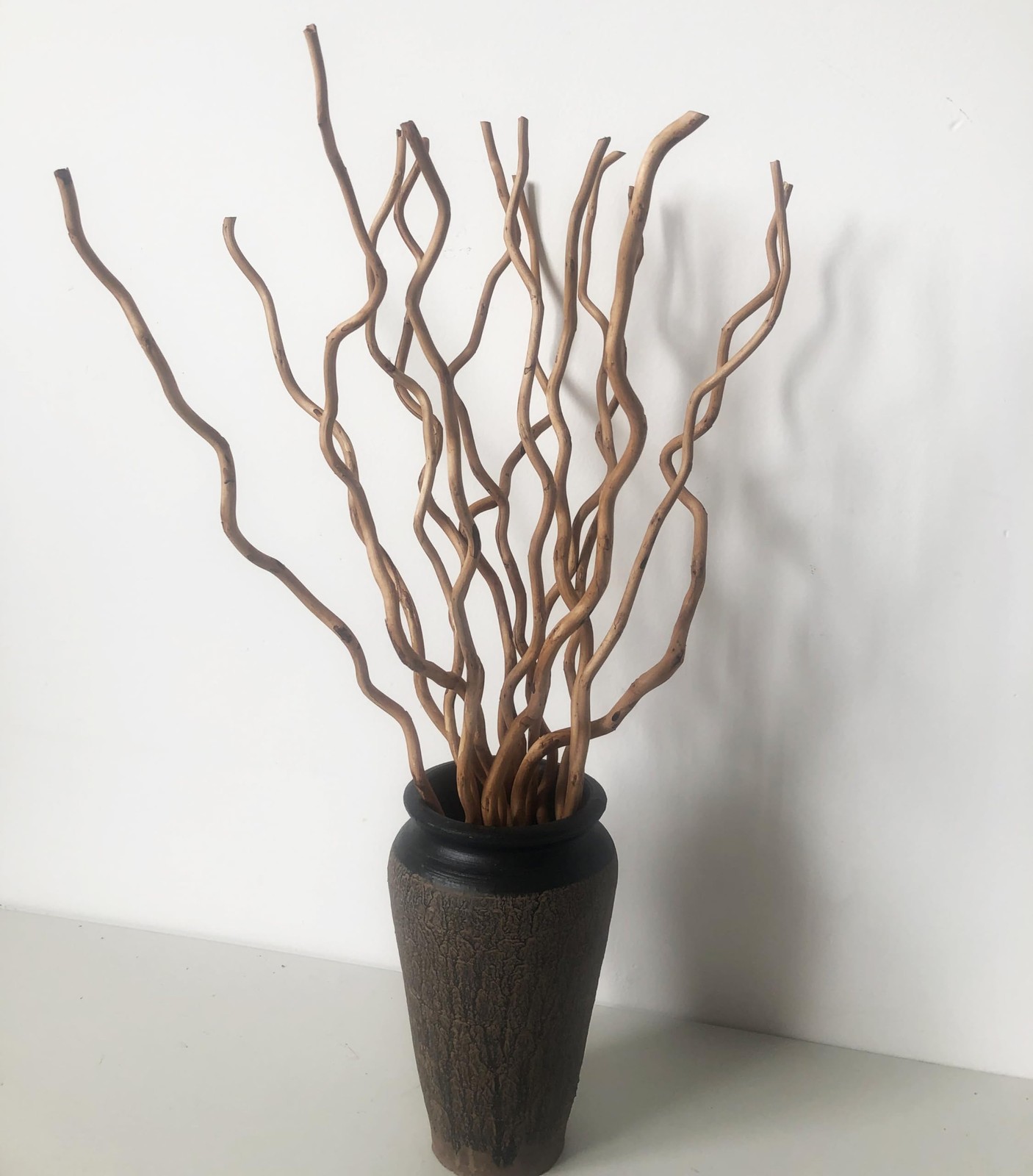 Dried Curly Willow Branches, 14-15 Stems Dried Twigs Sticks 21-23” Natural Dr…