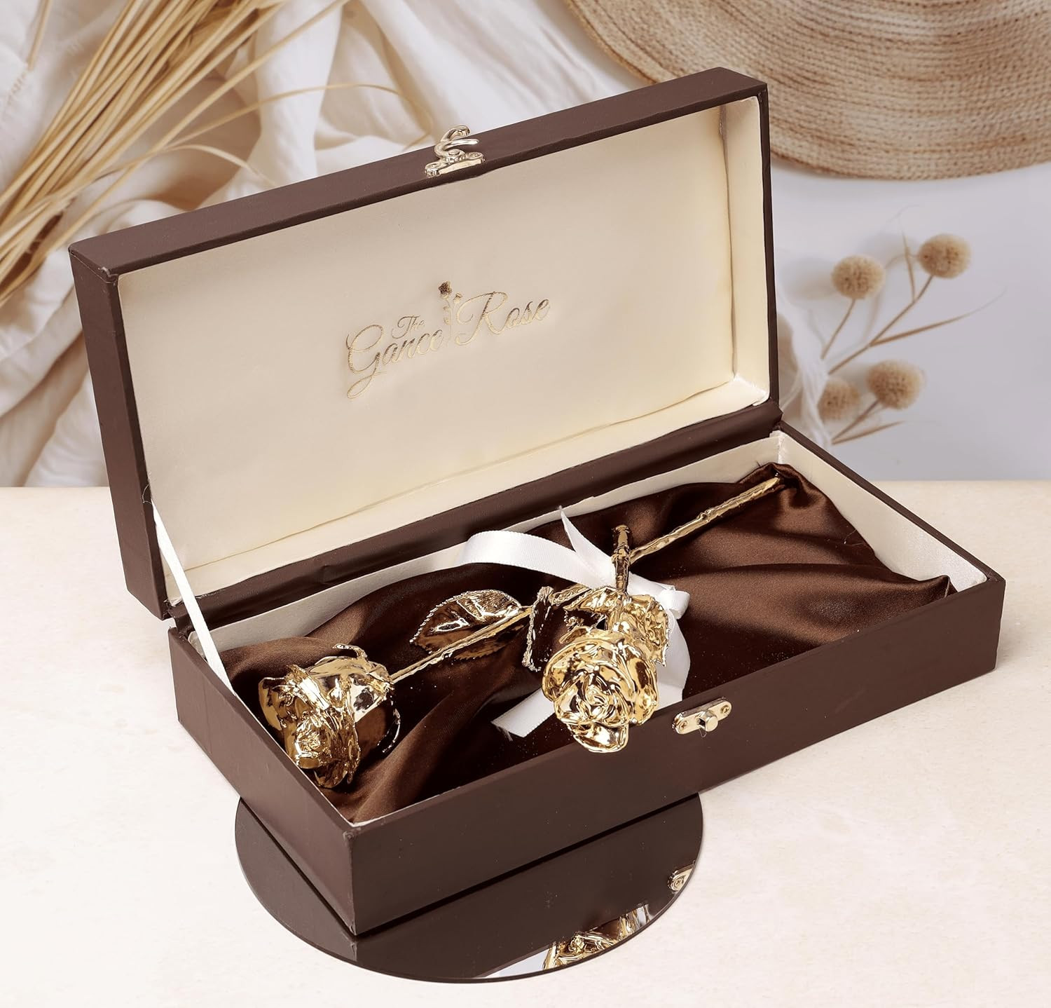 24K Gold Dipped Rose – Antique Preserved Flower for Home Decor & Gifts