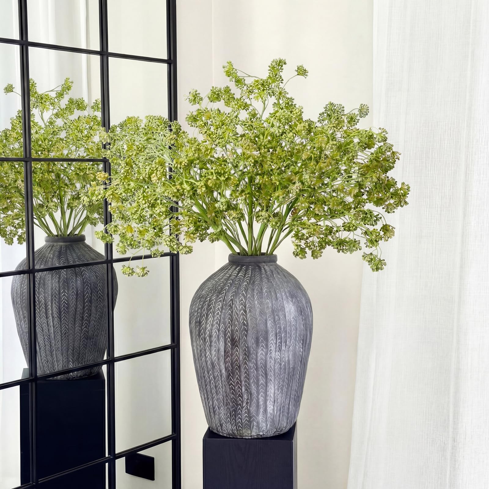 6 Pcs Green Faux Berry Stems for Vase, 32 Inch Artificial Greenery Stems Bran…