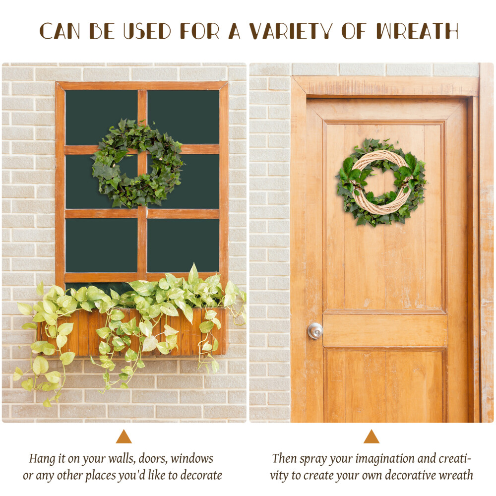 Crafts Rattan Wreath Circular Garland Christmas Decoration for Party Banquet